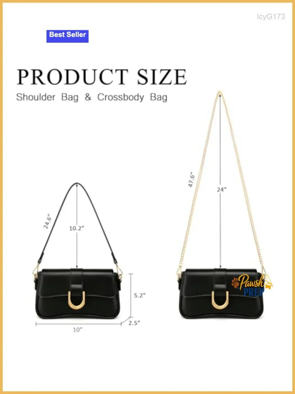 Vegan Leather Small Hobo Handbag with Adjustable Strap